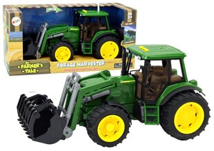 Žaislas traktorius su kaušu, garso ir šviesos efektais Lean Toys, žalias kaina ir informacija | Žaislai berniukams | pigu.lt