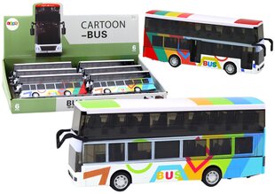 Žaislas dviaukštis autobusas su garso efektais, 20x8,5x4,5 cm. kaina ir informacija | Lavinamieji žaislai | pigu.lt