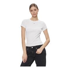 Tommy Hilfiger Jeans marškinėliai moterims 88049, balti kaina ir informacija | Marškinėliai moterims | pigu.lt