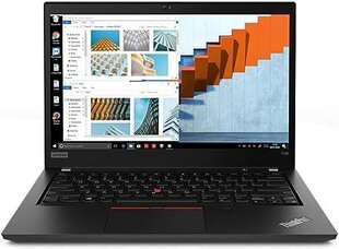 Lenovo ThinkPad T490 14", Intel Core i7-8565U, 24GB, 512GB SSD, be OS, Juodas kaina ir informacija | Nešiojami kompiuteriai | pigu.lt