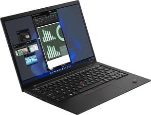 Lenovo Thinkpad X1 Carbon (10th Gen) 14", Intel Core i5-1240P, 16GB, 256GB SSD, WIN 10, Juodas kaina ir informacija | Nešiojami kompiuteriai | pigu.lt