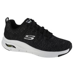 Sportiniai batai vyrams Skechers 232041-BKW, juodi цена и информация | Кроссовки для мужчин | pigu.lt
