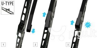 OXIMO rėminis valytuvas 375mm 1vnt kaina ir informacija | OXIMO Autoprekės | pigu.lt