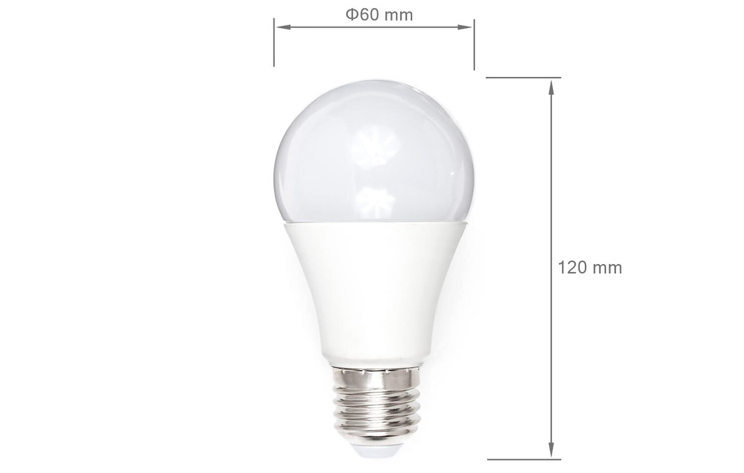 LED lemputė E27 15W, šaltai balta (6000K) kaina ir informacija | Elektros lemputės | pigu.lt