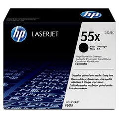 Tonerio kasetė HP 55X, didelės talpos, juoda kaina ir informacija | Kasetės lazeriniams spausdintuvams | pigu.lt