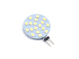 LED lemputė G4 3W 12V 270lm - Plokštelė - Šaltai balta (6500K) kaina ir informacija | Elektros lemputės | pigu.lt