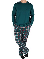 Пижама TOMMY HILFIGER Set Green UM0UM030000TX 545667948 цена и информация | Мужские халаты, пижамы | pigu.lt