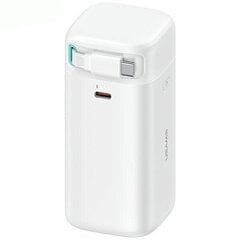 USAMS Powerbank ze zwijanym kablem USB-C 18000 mAh PD45W Fast Charge XMF Series biały|white 20KCD21602 (US-CD216) цена и информация | Зарядные устройства Power bank | pigu.lt