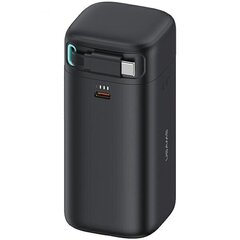 USAMS Powerbank ze zwijanym kablem USB-C 18000 mAh PD45W Fast Charge XMF Series czarny|black 20KCD21601 (US-CD216) цена и информация | Зарядные устройства Power bank | pigu.lt