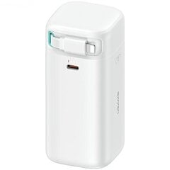 USAMS Powerbank ze zwijanym kablem Lightning 18000 mAh PD45W Fast Charge XMF Series biały|white 20KCD21702 (US-CD217) цена и информация | Зарядные устройства Power bank | pigu.lt