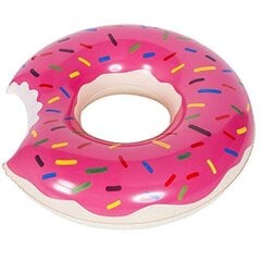 Plaukimo ratas Donut, 90 cm, rožinis kaina ir informacija | Pripučiamos ir paplūdimio prekės | pigu.lt