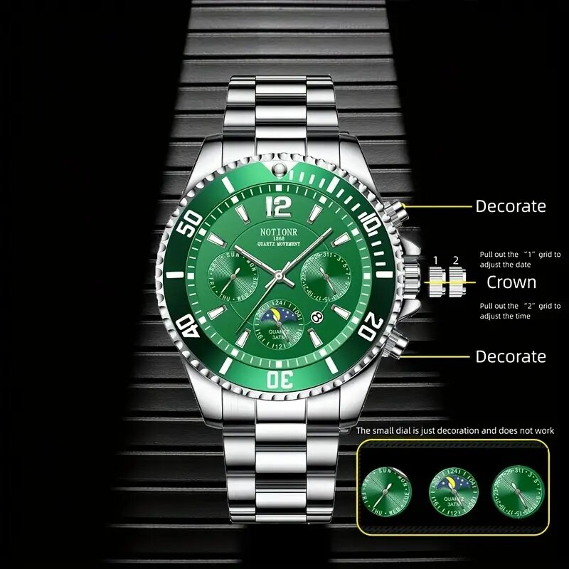 Vyriškas Laikrodis NOTIONR 889 kaina ir informacija | Vyriški laikrodžiai | pigu.lt