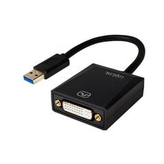 LogiLink - Adapter USB3.0 do DVI kaina ir informacija | Adapteriai, USB šakotuvai | pigu.lt