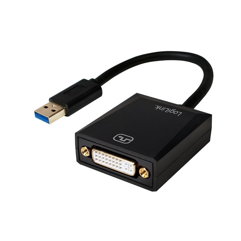 LogiLink - Adapter USB3.0 do DVI цена и информация | Adapteriai, USB šakotuvai | pigu.lt