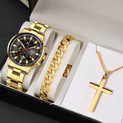 Комплект для мужчин, часы кулон браслет цена и информация | Мужские часы | pigu.lt