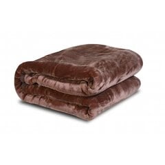 Плотное акриловое одеяло, коричневое, 160х200 см цена и информация | Покрывала, пледы | pigu.lt