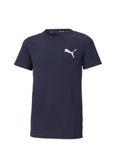 Puma Футболки Active Small Logo Navy 586980 06 586980 06/176 цена и информация | Рубашки для мальчиков | pigu.lt