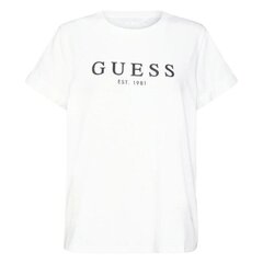 Guess marškinėliai moterims 7619342569903, balti цена и информация | Женские футболки | pigu.lt