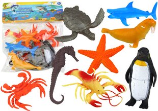 Jūros gyvūnų figūrėlių rinkinys, įvairių spalvų, 10 d kaina ir informacija | Žaislai berniukams | pigu.lt