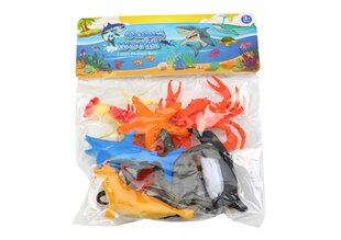 Jūros gyvūnų figūrėlių rinkinys, įvairių spalvų, 10 d kaina ir informacija | Žaislai berniukams | pigu.lt