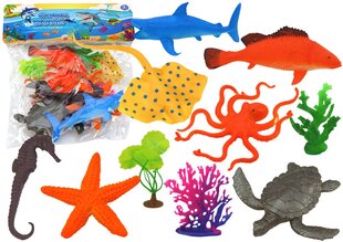Jūros gyvūnų figūrėlių rinkinys, įvairių spalvų, 7 d. kaina ir informacija | Žaislai berniukams | pigu.lt