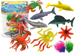 Jūros gyvūnų figūrėlių rinkinys, įvairių spalvų, 8 d. kaina ir informacija | Žaislai berniukams | pigu.lt