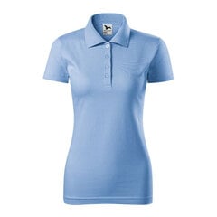 Polo marškinėliai moterims MLI-22344, mėlyni kaina ir informacija | Marškinėliai moterims | pigu.lt
