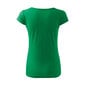 Marškinėliai moterims MLI-12295, žali цена и информация | Marškinėliai moterims | pigu.lt