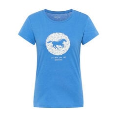 Marškinėliai moterims Mustang 10137815428, mėlyni цена и информация | Женские футболки | pigu.lt