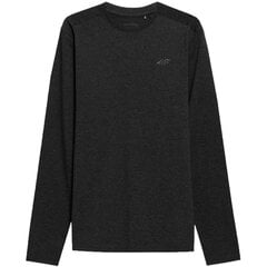 Marškinėliai vyrams 4F AW23TLONM15523M, juodi цена и информация | Мужские футболки | pigu.lt