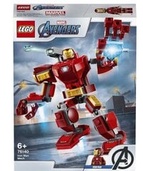 76140 LEGO® Super Heroes Geležinio žmogaus robotas kaina ir informacija | Konstruktoriai ir kaladėlės | pigu.lt