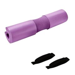 Štangos kilimėlis, 45x10cm, šviesiai violetinis цена и информация | Коврики для йоги, фитнеса | pigu.lt