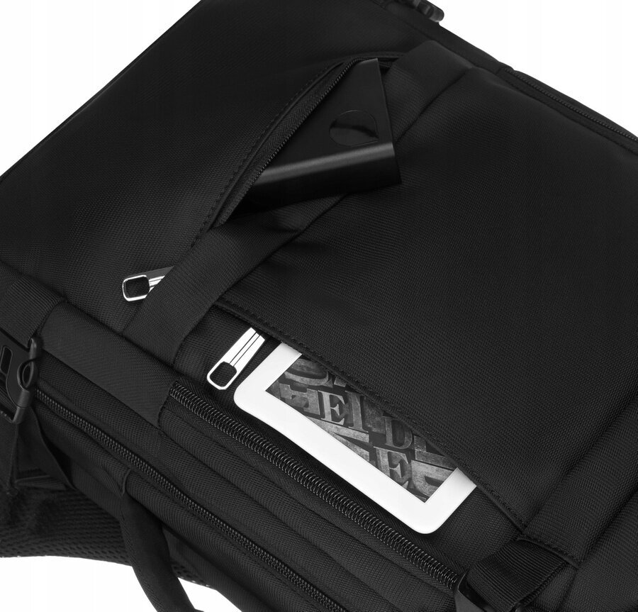 Rankinio bagažo kuprinė Peterson S84, 40x30x15 cm, juoda цена и информация | Kuprinės ir krepšiai | pigu.lt