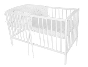 Vaikiška lovelė iGLOBAL, 120x60 cm, balta kaina ir informacija | Kūdikių lovytės | pigu.lt