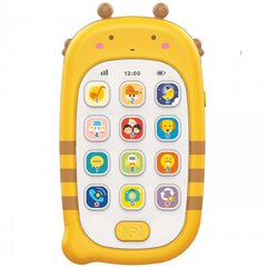 Interaktyvus mobilusis telefonas su garsais Woopie Baby, geltonas kaina ir informacija | Lavinamieji žaislai | pigu.lt