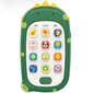 Interaktyvus mobilusis telefonas su garsais Woopie baby, žalias kaina ir informacija | Lavinamieji žaislai | pigu.lt