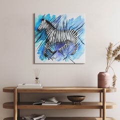 Tapyba Ant Drobės Nupieštas zebras, 60x60 цена и информация | Репродукции, картины | pigu.lt