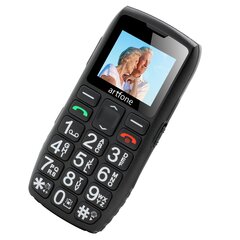 Товар с повреждённой упаковкой. Телефон для пожилых людей Artfone C1+, Dual SIM Black цена и информация | Мобильные телефоны, фото и видео товары с поврежденной упаковкой | pigu.lt