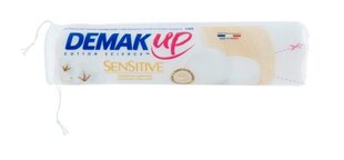 Vatos diskeliai Demak Up Sensitive Make-up Remover Disks Cotton, 60 vnt. kaina ir informacija | Vatos gaminiai, drėgnos servetėlės | pigu.lt