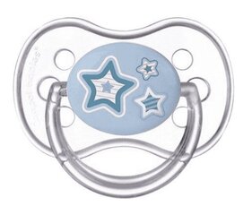 Комплект Силиконовых Сосок Canpol Newborn Baby 0-6м, симметричные, модель 22/850, цвет синий, 1 шт. цена и информация | Пустышки | pigu.lt