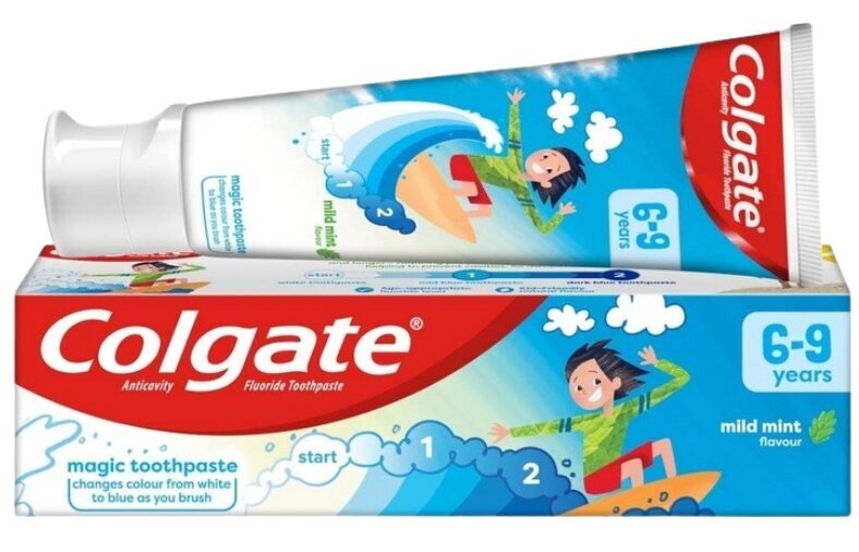 Dantų pasta vaikams Colgate 6-9 m., švelnus mėtų skonis, 50 ml цена и информация | Dantų šepetėliai, pastos | pigu.lt