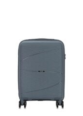 Mažas lagaminas ant ratukų Ochnik Walpp-0021-61-19(W24), pilkas цена и информация | Чемоданы, дорожные сумки  | pigu.lt
