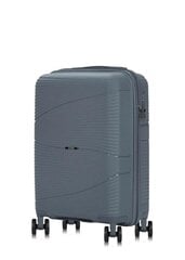 Mažas lagaminas ant ratukų Ochnik Walpp-0021-61-19(W24), pilkas kaina ir informacija | Lagaminai, kelioniniai krepšiai | pigu.lt
