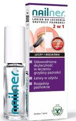 Nagų grybelio lakas NailNer 2in1, 5 ml. kaina ir informacija | Manikiūro, pedikiūro priemonės | pigu.lt