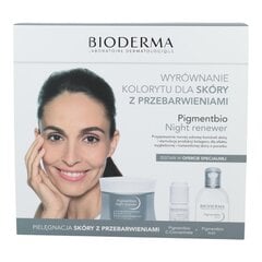 Veido priežiūros rinkinys Bioderma Pigmentbio Brightening: naktinis kremas 50 ml + micelinis vanduo 250 ml + vitamino C serumas 5 ml kaina ir informacija | Veido aliejai, serumai | pigu.lt