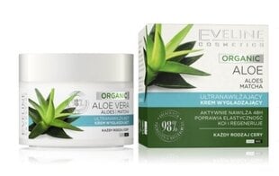 Veido kremas Eveline Organic Aloe Vera Matcha, 50 ml цена и информация | Кремы для лица | pigu.lt