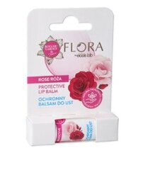 Lūpų balzamas Flora Lip Balm, Rose, 3,8 g kaina ir informacija | Lūpų dažai, blizgiai, balzamai, vazelinai | pigu.lt