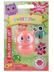 Lūpų balzamas Chlapu Chlap Sweet Owl Nectarine lip balm, 7 g kaina ir informacija | Lūpų dažai, blizgiai, balzamai, vazelinai | pigu.lt