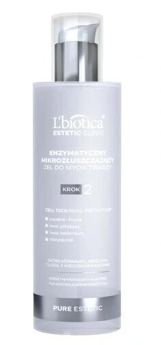 Veido valymo želė L'biotica Estetic Clinic Pure Estetic, 200 ml цена и информация | Veido prausikliai, valikliai | pigu.lt