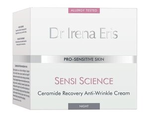 Naktinis veido kremas Dr Irena Eris Sensi Science Ceramide Recovery Anti-Wrinkle Night Cream, 50 ml kaina ir informacija | Veido kremai | pigu.lt